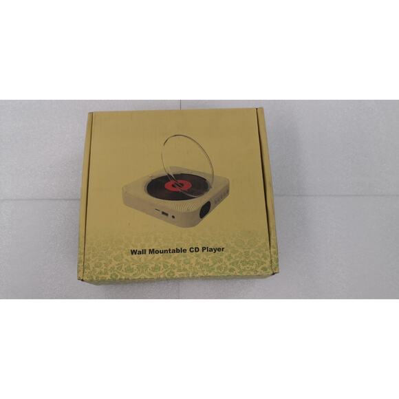 Black Wall Mountable CD Player w/FM Radio USB MP3 Bluetooth No. KC-909 w Remote - Picture 3 of 11